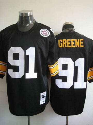 Kevin Greene Pittsburgh Steelers black Throwback jersey