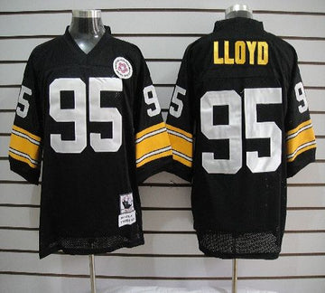 Greg Lloyd Pittsburgh Steelers black jersey