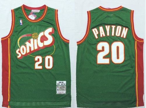 Gary Payton Oklahoma City Thunder green jersey