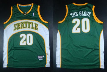 Gary Payton Oklahoma City Thunder green jersey
