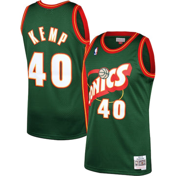 Shawn Kemp Oklahoma City Thunder green jersey