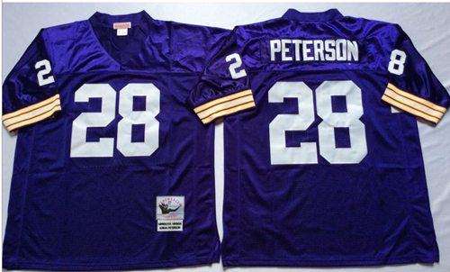 Adrian Peterson Minnesota Vikings purple Throwback jersey