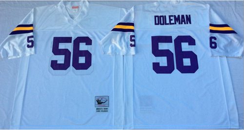 Chris Doleman Minnesota Vikings white Throwback jersey