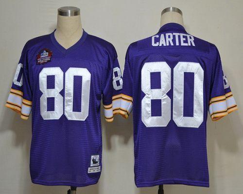 Cris Carter Minnesota Vikings purple Throwback jersey