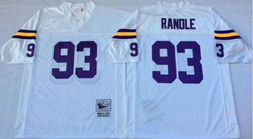 John Randle Minnesota Vikings white Throwback jersey