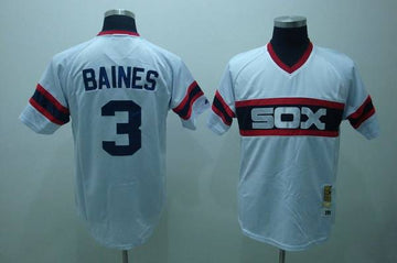 Harold Baines Chicago White Sox white Throwback jersey