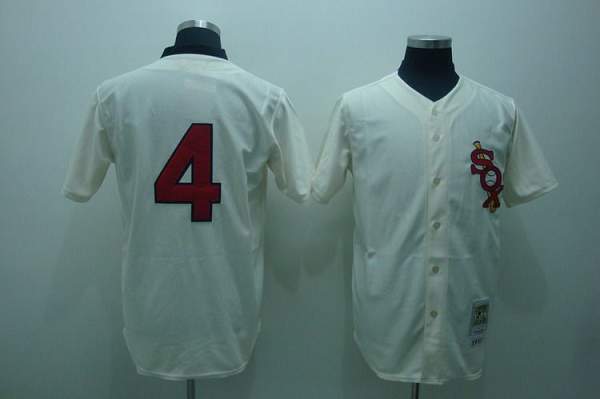 Luke Appling Chicago White Sox cream Throwback jersey