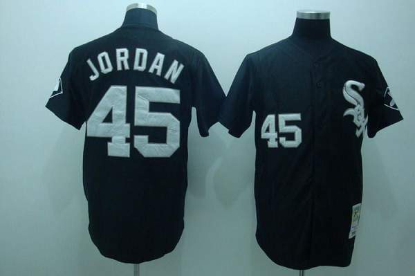 Michael Jordan Chicago White Sox black Throwback jersey