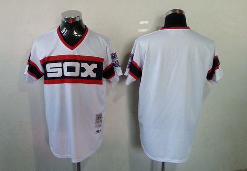 Custom Chicago White Sox white Throwback jersey