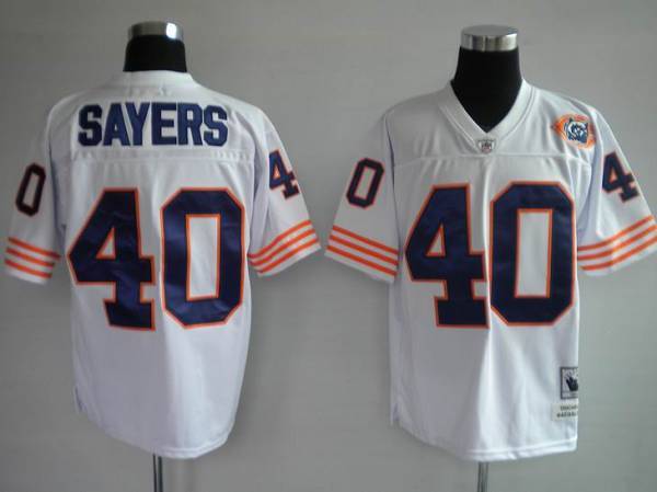 Gale Sayers Chicago Bears white Throwback jersey