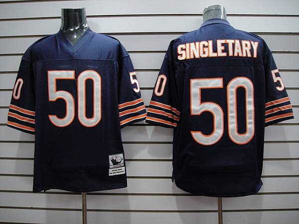Mike Singletary Chicago Bears blue Throwback jersey