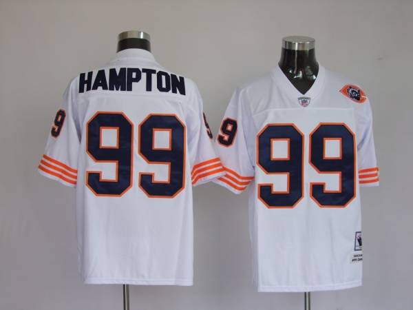Dan Hampton Chicago Bears white Throwback jersey