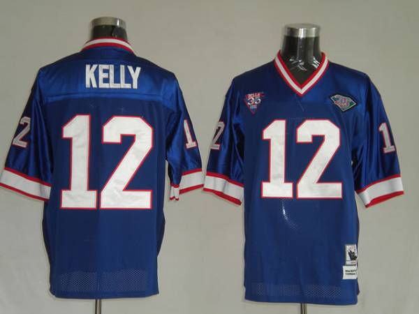 Jim Kelly Buffalo Bills blue Throwback jersey