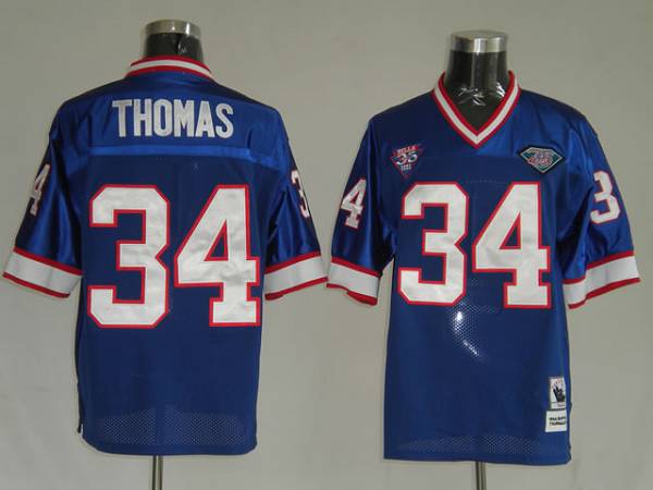Custom Buffalo Bills blue Throwback jersey