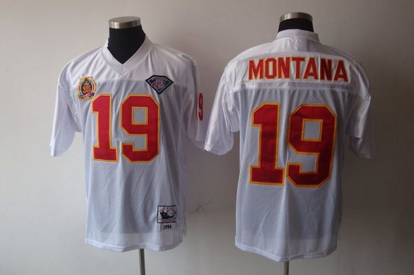 Joe Montana Kansas City Chiefs white Throwback jersey