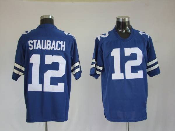 Roger Staubach Dallas Cowboys blue Throwback jersey