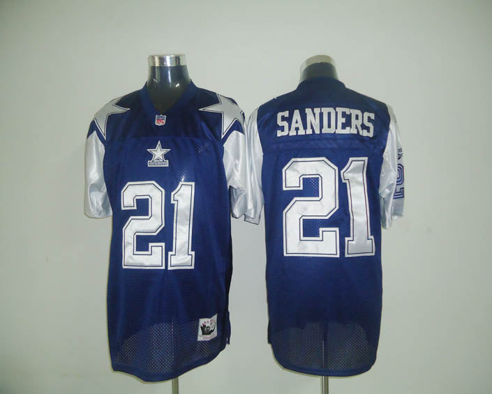 Deion Sanders Dallas Cowboys blue Throwback jersey