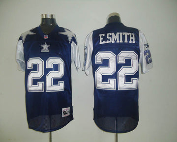 Emmitt Smith Dallas Cowboys blue-white Throwback jersey