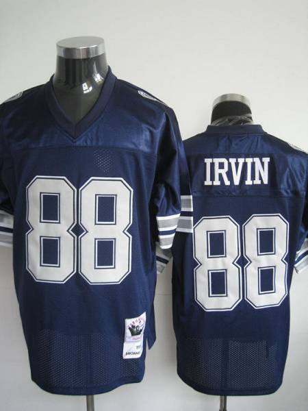 Custom Dallas Cowboys blue Throwback jersey