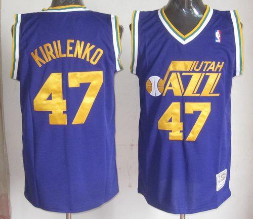 Andrei Kirilenko Utah Jazz blue Throwback jersey