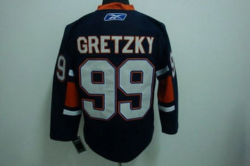 Wayne Gretzky Edmonton Oilers blue Throwback jersey