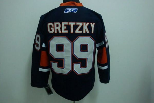 Wayne Gretzky Edmonton Oilers blue Throwback jersey