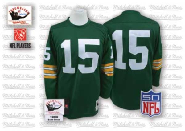 Bart Starr Green Bay Packers green Throwback jersey