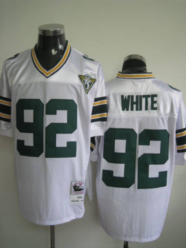 Reggie White Green Bay Packers white Throwback jersey