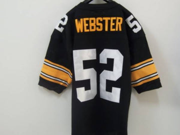 Mike Webster Pittsburgh Steelers black Throwback jersey