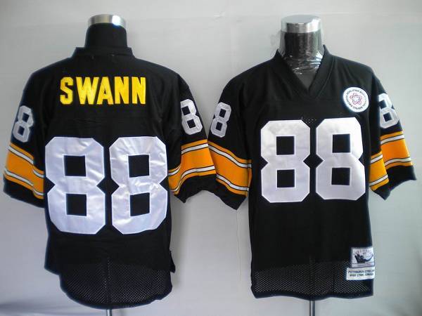 Lynn Swann Pittsburgh Steelers black Throwback jersey