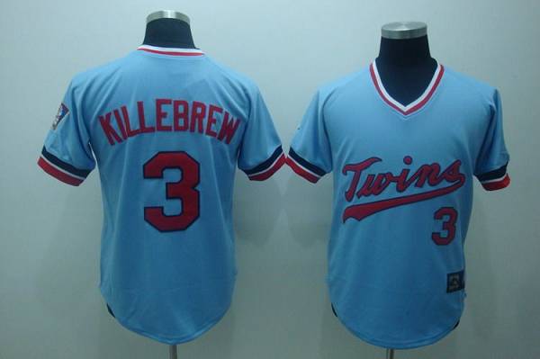 Mitchelland Ness Twins Minnesota Twins blue Throwback jersey