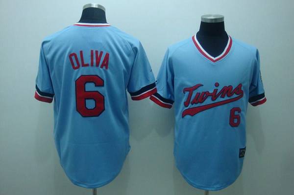 Mitchelland Ness Twins Minnesota Twins blue Throwback jersey