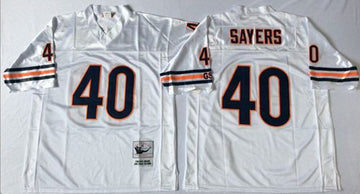 Gale Sayers Chicago Bears white Throwback jersey