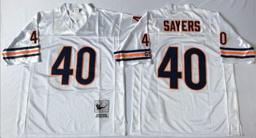 Gale Sayers Chicago Bears white Throwback jersey