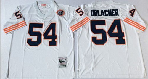 Brian Urlacher Chicago Bears white Throwback jersey