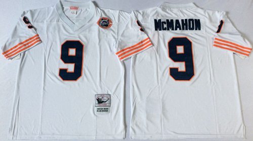 Jim McMahon Chicago Bears white Throwback jersey