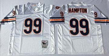Dan Hampton Chicago Bears white Throwback jersey