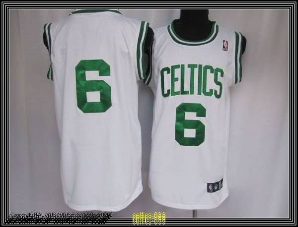 Bill Russell Boston Celtics white Throwback jersey