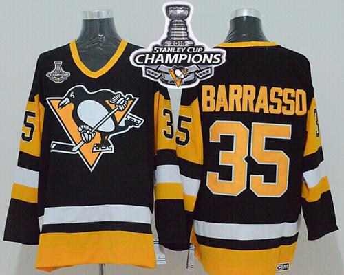Tom Barrasso Pittsburgh Penguins black jersey