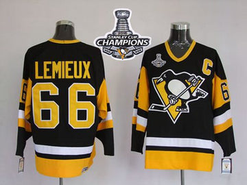 Mario Lemieux Pittsburgh Penguins black jersey