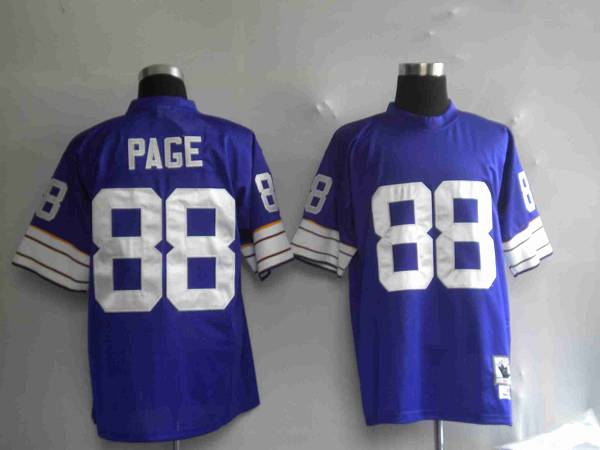 Alan Page Minnesota Vikings purple Throwback jersey