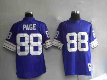 Alan Page Minnesota Vikings purple Throwback jersey