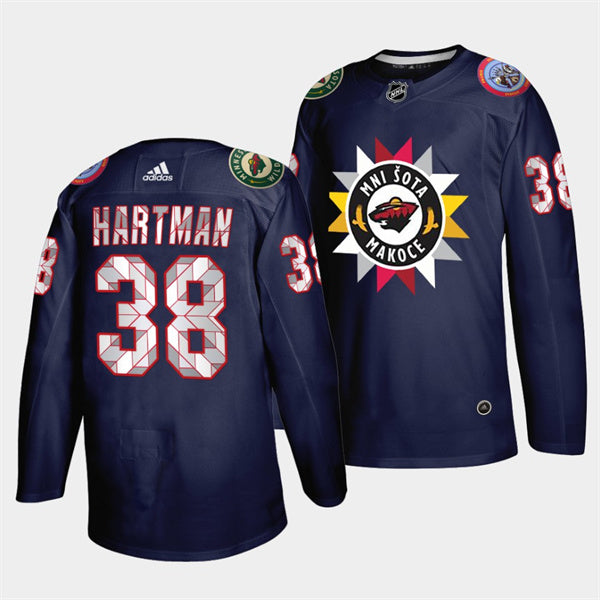 MMinnesota Wild Minnesota Wild navy Heritage jersey