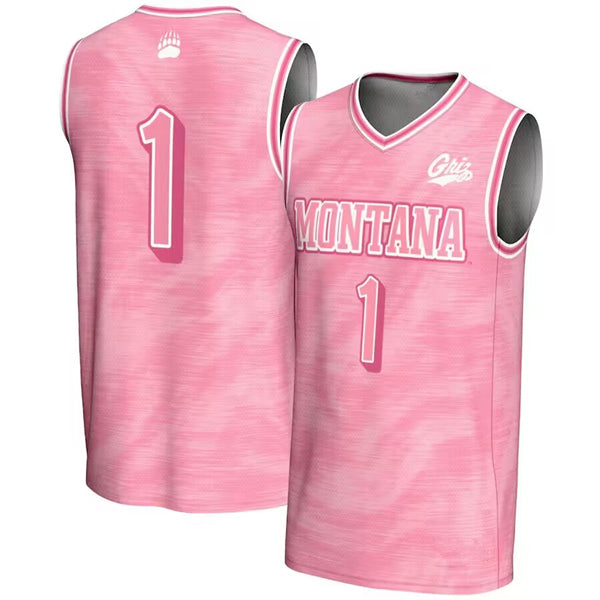 Montana Grizzlies pink jersey