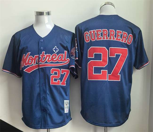 Vladimir Guerrero Washington Nationals navy Cooperstown jersey