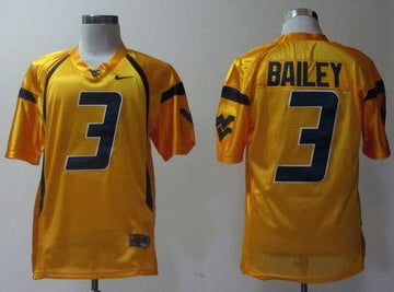 Stedman Bailey West Virginia Mountaineers gold jersey