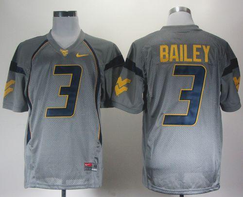 Stedman Bailey West Virginia Mountaineers grey jersey