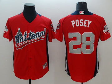Buster Posey National League All-Star red All-Star jersey