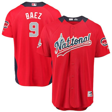 Javier Baez National League All-Star red All-Star jersey