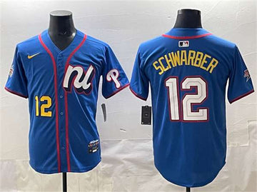 Kyle Schwarber National League All-Star blue All-Star jersey